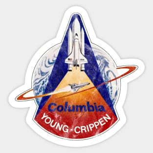 STS-1 Young and Crippen Vintage Sticker